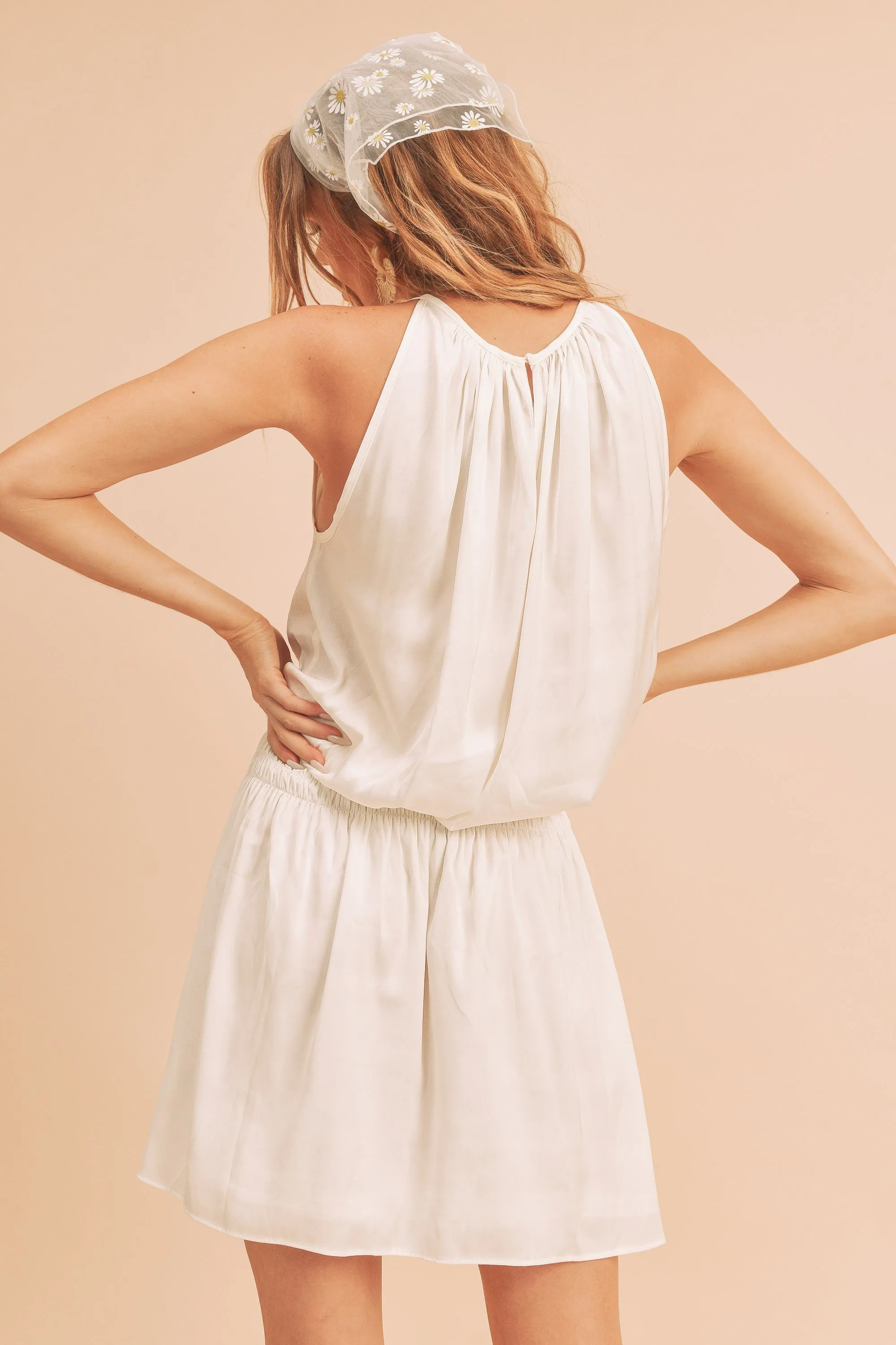 Sleeveless Smocked Dress