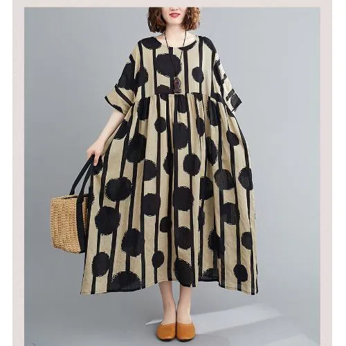 Summer Plus Sizes Floral Print Cozy Dresses