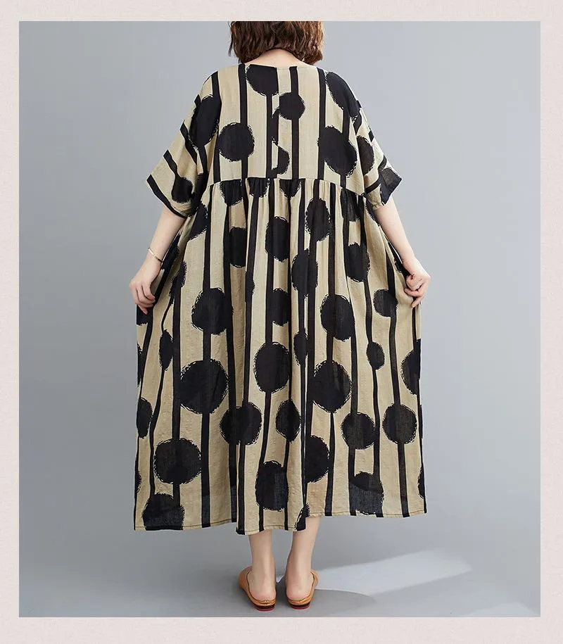 Summer Plus Sizes Floral Print Cozy Dresses