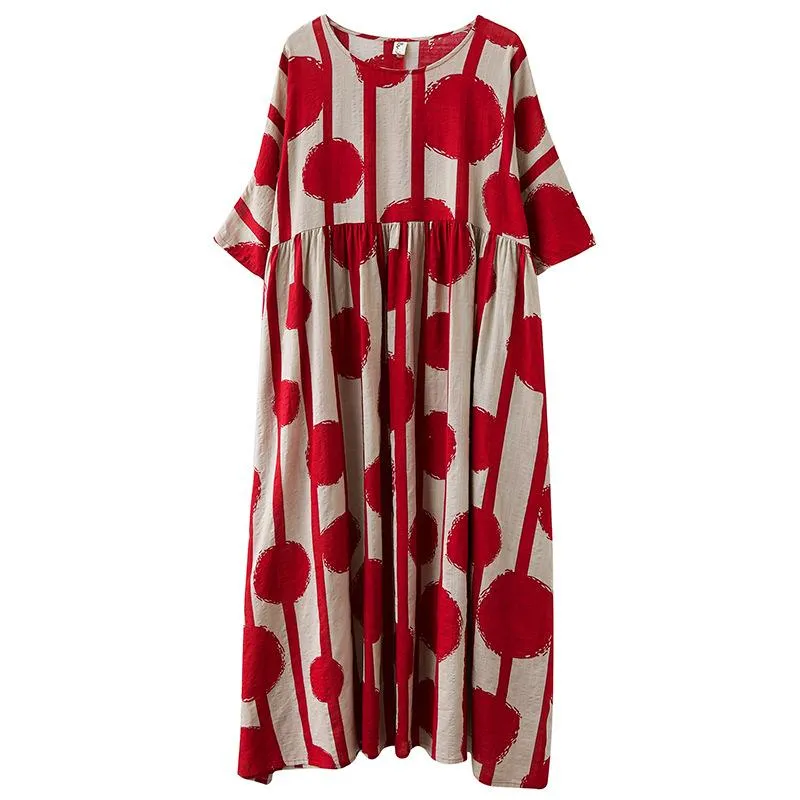 Summer Plus Sizes Floral Print Cozy Dresses