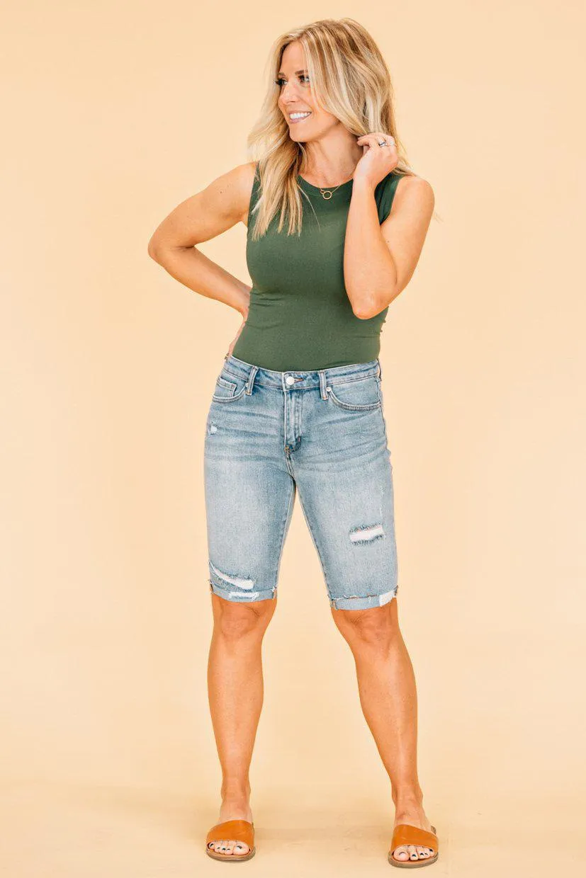 Taylor Bermuda Denim Shorts | Clearance