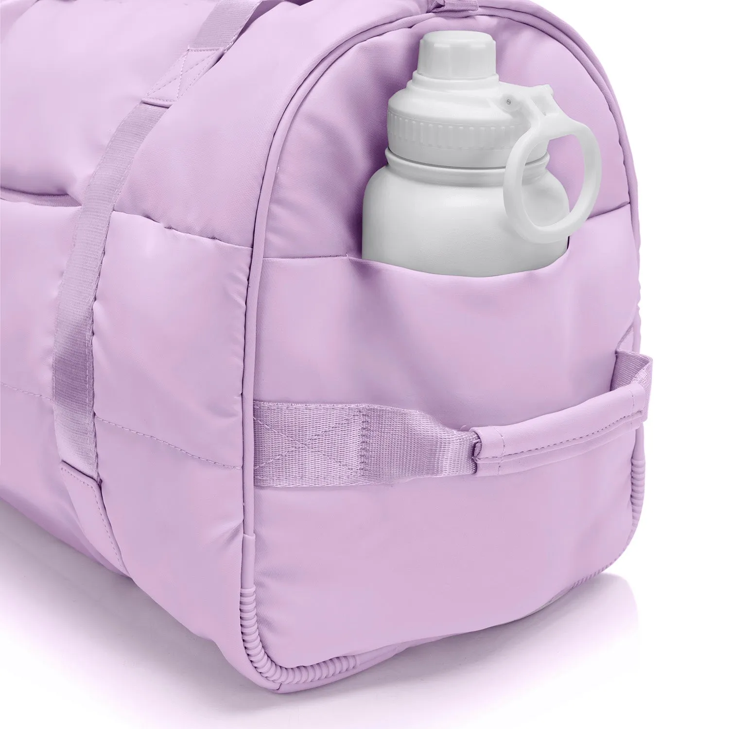 The Puffer Duffel Bag - Lavender
