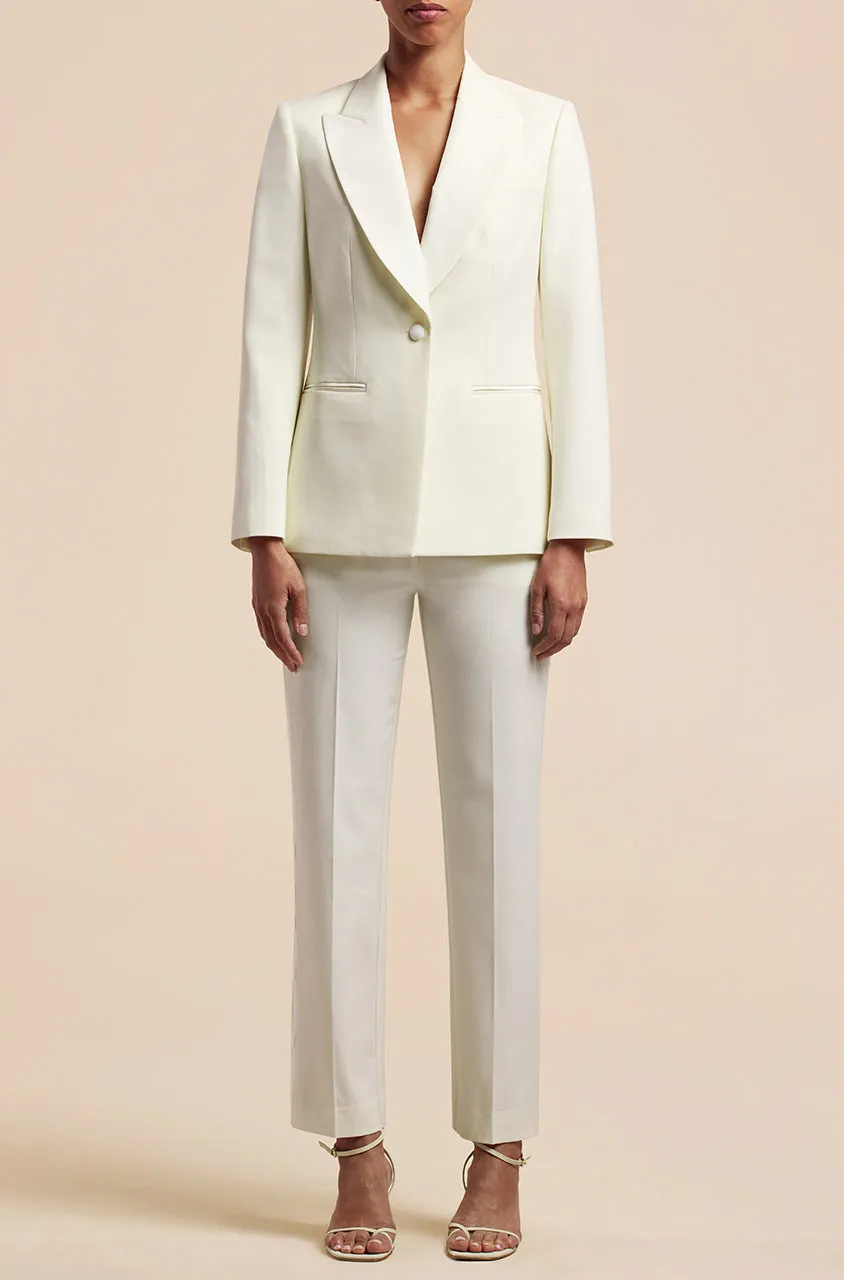 Tuxedo Blazer Ivory