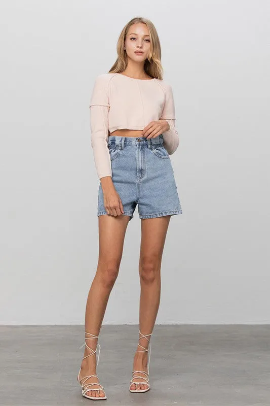 Vera Paperbag Denium Shorts