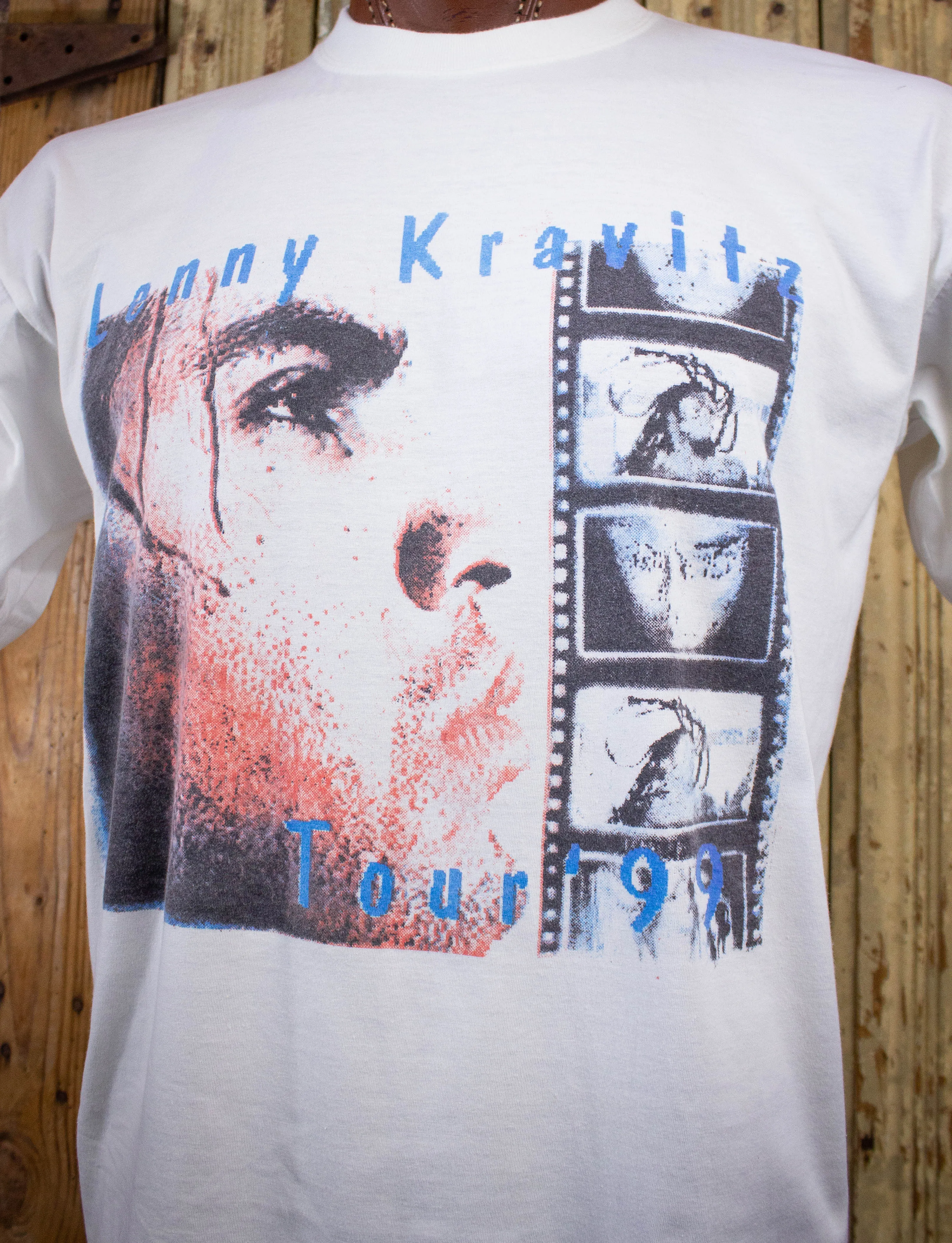 Vintage Lenny Kravitz Concert T Shirt 1999 White Large