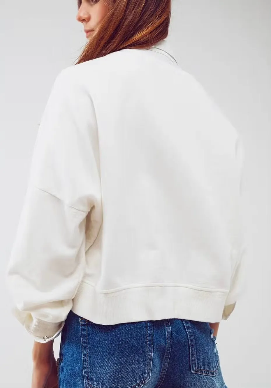 White Crewneck Sweatshirt