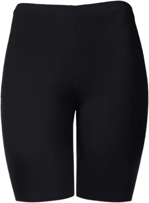 Women's Cotton Bermuda Biker Shorts Mid Thigh High Rise Stretch Jersey