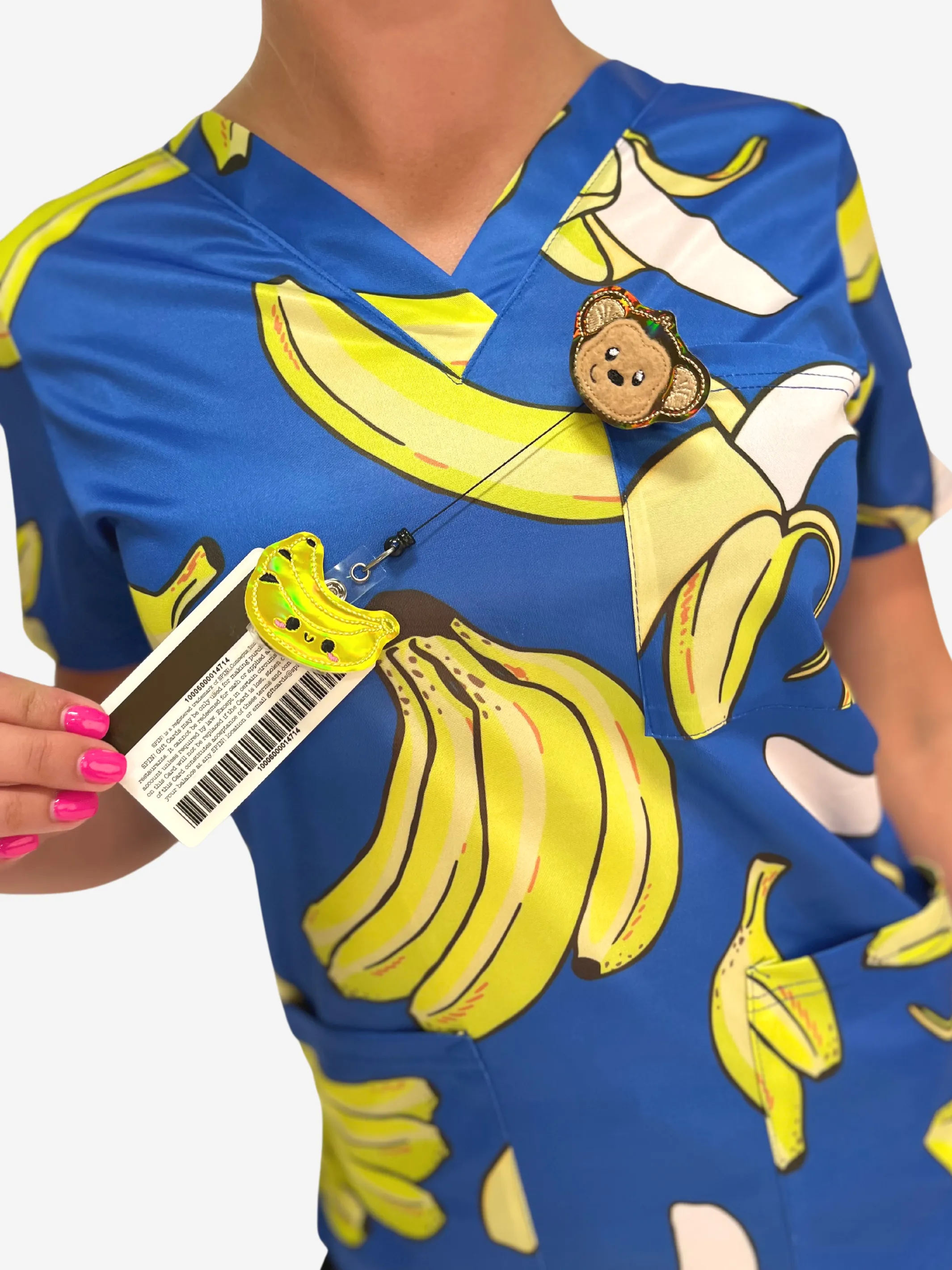 Women's "Gone Bananas" Scrub Top