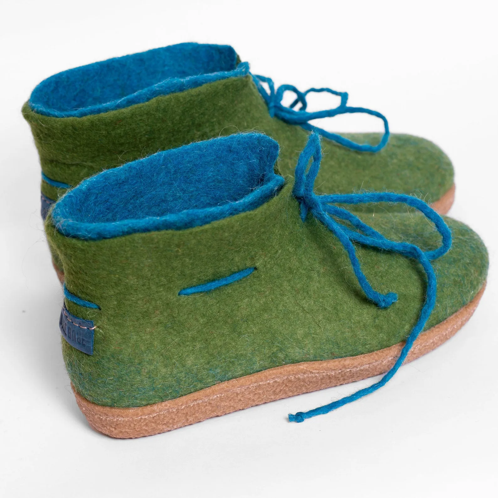 Women's WOOBOOTS Double - Olive and Turquoise