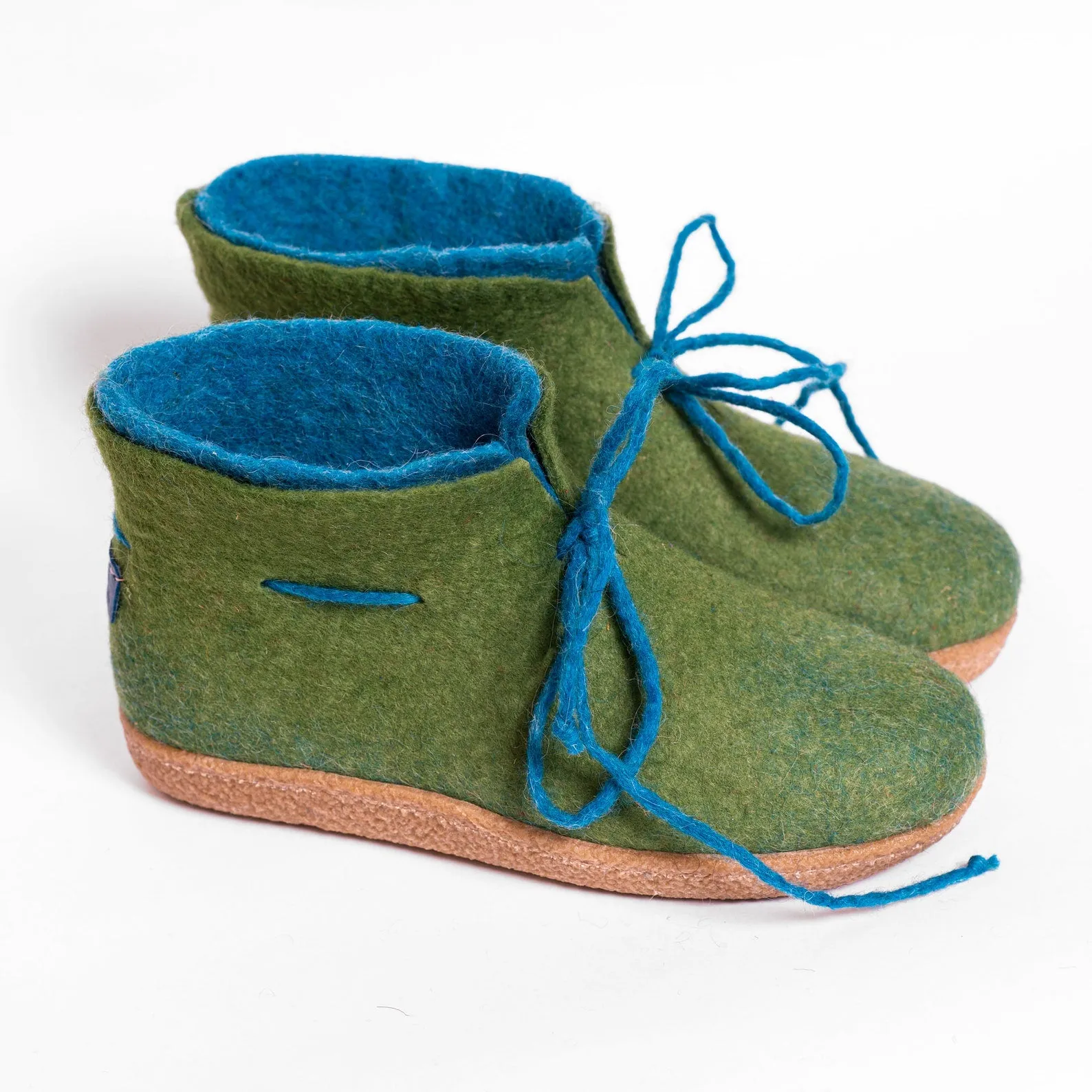 Women's WOOBOOTS Double - Olive and Turquoise