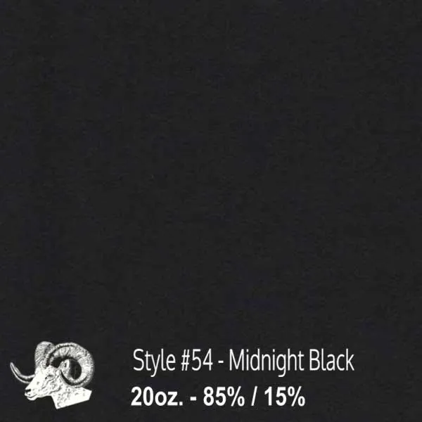 Wool Swatch - 54 - Midnight Black