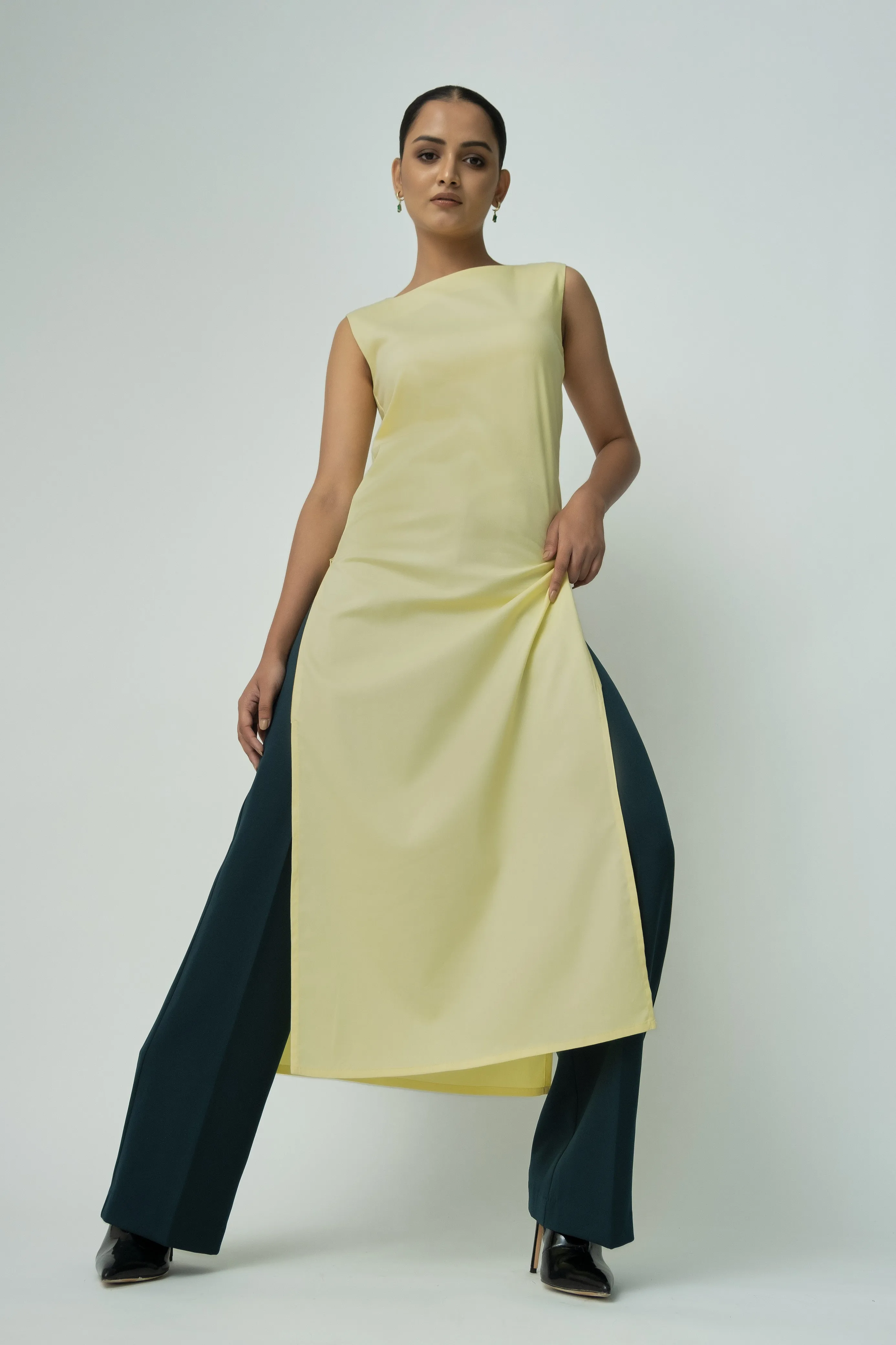 Yellow Qua Convertible Maxi Dress