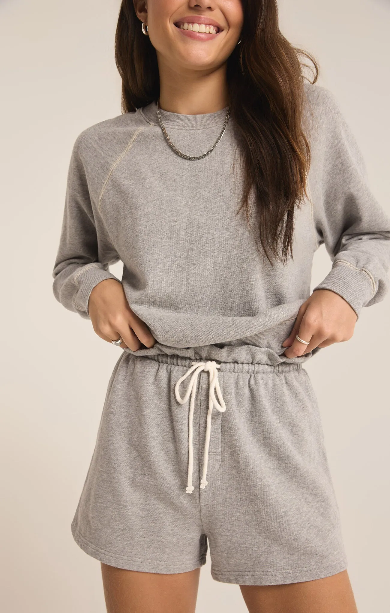 Z Supply Heather Grey Alden Short